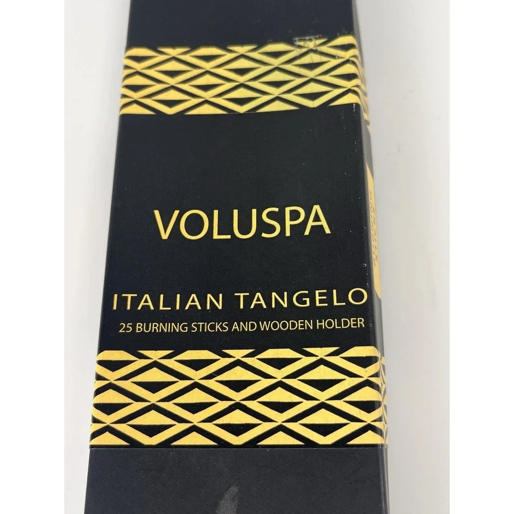 Bath & Body Works Voluspa Italian Tangelo Incense Burning Sticks Wooden Holder‎